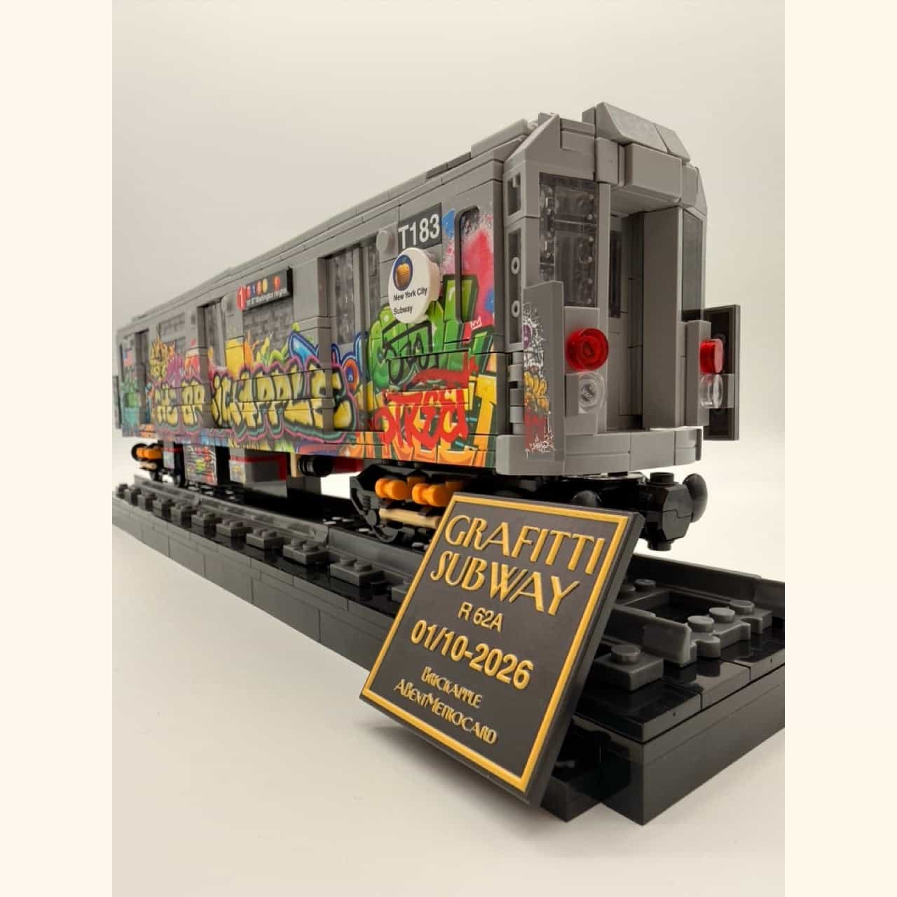 Grafitti Subway Car Brickapple Edition